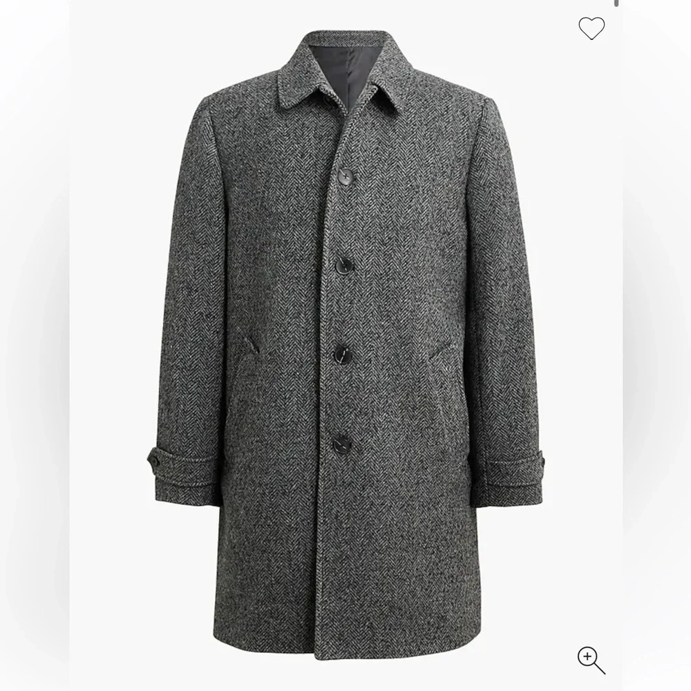 J crew Thompson car coat in herringbone